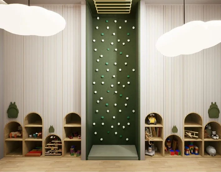 Design concept · potential climbing-wall adaptation